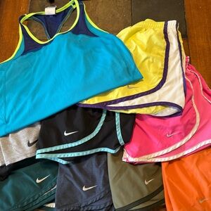1 Nike Athletic Tank and  9 Women’s Nike Shorts  Size S / Set $55 for all